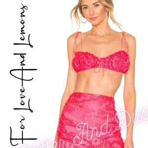 For Love And Lemons Avalon Tie Strap Bra